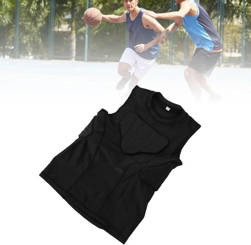 Youth Football Padded Vest, Thickened Anti Collision Protective Shirt with Breathable Polyurethane Material, for Basketball Cycling Sports Training in Saudi Arabia