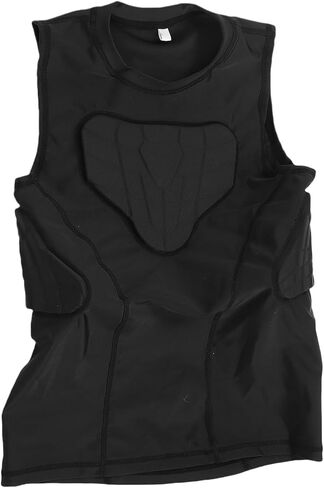 Youth Football Padded Vest, Thickened Anti Collision Protective Shirt with Breathable Polyurethane Material, for Basketball Cycling Sports Training in Saudi Arabia