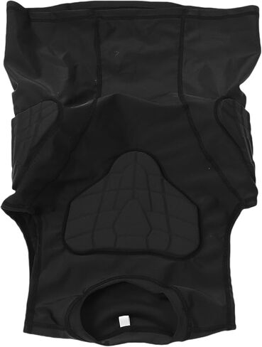 Youth Football Padded Vest, Thickened Anti Collision Protective Shirt with Breathable Polyurethane, for Basketball Cycling Sports (YM) in Saudi Arabia