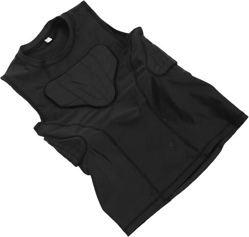 Youth Football Padded Vest, Thickened Anti Collision Protective Shirt with Breathable Polyurethane, for Basketball Cycling Sports (YM) in Saudi Arabia
