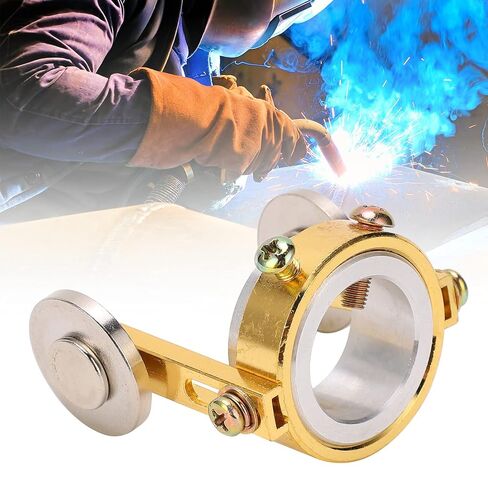 G01-100 Oxygen Torch Cutting Guide Roller - Adjustable Spacer Wheel Guide for Gas Welding Torch - Brass Plated High Speed Steel Standoff Accessory for Precise Cuts in Saudi Arabia
