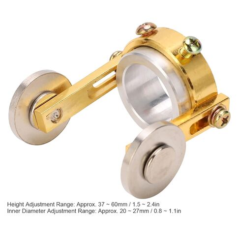 G01-100 Oxygen Torch Cutting Guide Roller - Adjustable Spacer Wheel Guide for Gas Welding Torch - Brass Plated High Speed Steel Standoff Accessory for Precise Cuts in Saudi Arabia