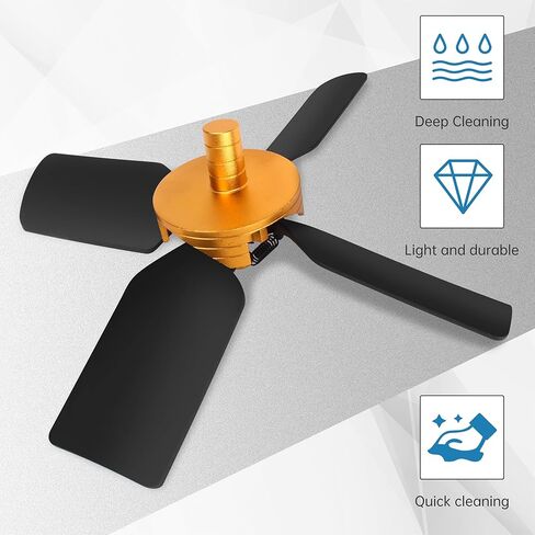 CNC Chip Removal Fan,Chip Cleaner for Steels, Aluminum, Copper,Wood Working, High Power Removal Rate for Milling Cutter,5/8" Shank, 4 Flute,Unfold Size 260mm in Saudi Arabia