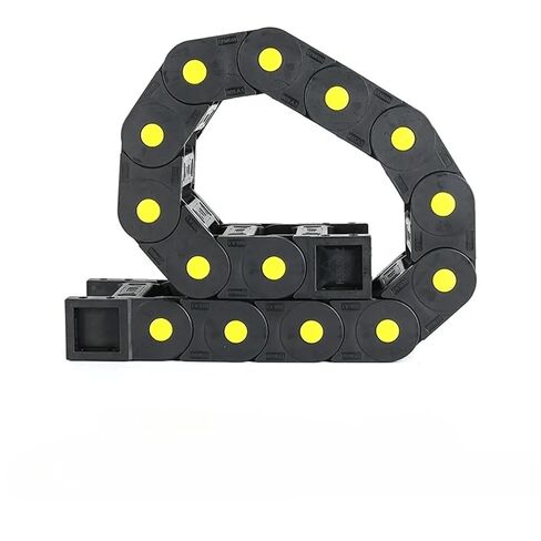 سلسلة سحب كابل كبيرة 45 × 60 مم 75 مم 100 مم 125 مم 150 مم 200 مم L1000mm حامل سلك سلسلة سحب كابل نايلون مع موصلات نهاية (75 مم، 45 × 125 مم _ النوع مفتوح) in Kuwait