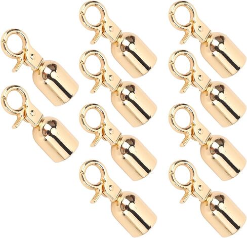 ANGGREK Rope End Lid, 15.5 Mm in Diameter with 15.8 Mm for Bags (Gold) in Saudi Arabia