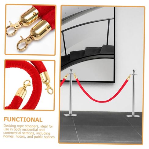 2pcs Stainless Steel Cord End Stoppers Heavy Duty Decking Rope Fittings for Outdoor Use Easy Installation for Balconies Staircases and and Functional Accessories in Saudi Arabia