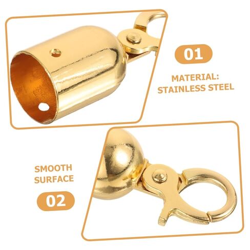 2pcs Stainless Steel Cord End Stoppers Heavy Duty Decking Rope Fittings for Outdoor Use Easy Installation for Balconies Staircases and and Functional Accessories in Saudi Arabia