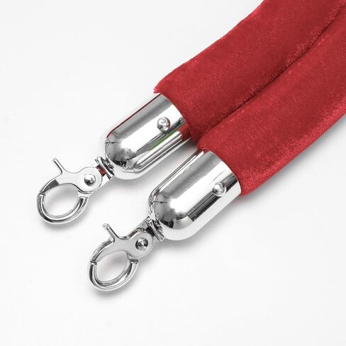 DOITOOL 5PCS Rope End Stopper Cord End Caps with Hook,Lobster Claw Clasps,Cord End Caps Barrier Rope End Hooks for Crowd Control Queue Divider in Saudi Arabia