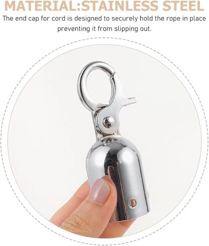 DOITOOL 5PCS Rope End Stopper Cord End Caps with Hook,Lobster Claw Clasps,Cord End Caps Barrier Rope End Hooks for Crowd Control Queue Divider in Saudi Arabia