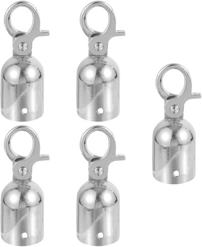 DOITOOL 5PCS Rope End Stopper Cord End Caps with Hook,Lobster Claw Clasps,Cord End Caps Barrier Rope End Hooks for Crowd Control Queue Divider in Saudi Arabia