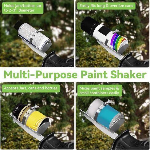 BAFOVY Paint Shaker رذاذ الطلاء يمكن أن يكون شاكر يمكن أن يهتز الطلاء للمنشار الترددي مع تعديل بنقرة واحدة يناسب علب من 2 إلى 4 بوصة من الفولاذ المقاوم للصدأ يقلل من النفايات in Saudi Arabia