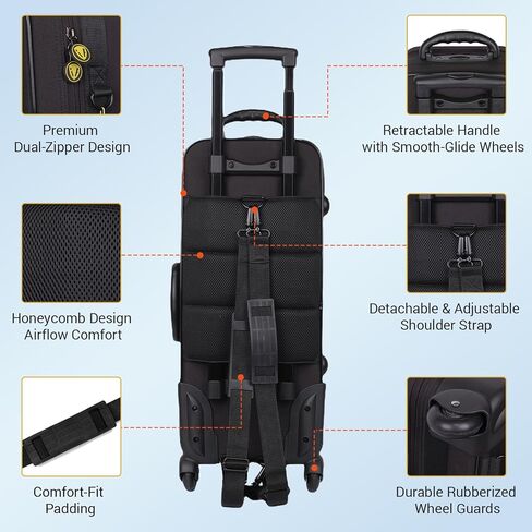 Sax Cases With Wheels, Lightweight Alto Sax Case for Eb Alto Saxophone, Rolling Alto Saxophone case, Backpack with Removable Straps; (IF-ROLLING-ALTOSAX) in Kuwait