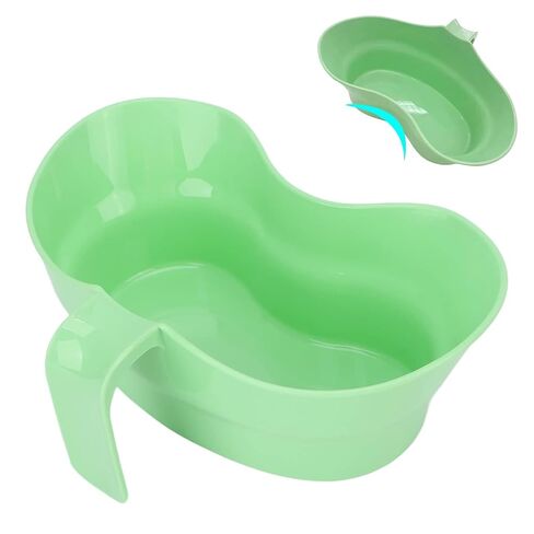Plastic Basin Emesis Basin, 900ml Spit Cup, Plastic Bowl, Large Opening Puke Bucket with Hanging Handle for Elderly Bedridden Patients and Teeth Cleaning in Kuwait