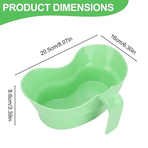 Plastic Basin Emesis Basin, 900ml Spit Cup, Plastic Bowl, Large Opening Puke Bucket with Hanging Handle for Elderly Bedridden Patients and Teeth Cleaning in Kuwait