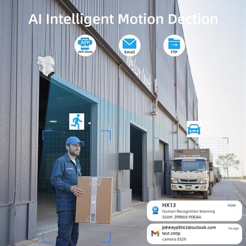 SV3C 4K POE Security Camera Outdoor 8MP POE IP Camera with Motion Detection 98ft HD Infrared Night Vision 2-Way Audio Metal Shell, Support RTSP, SD Card Record, FTP, PC, APP, Onvif Conformant (Wired) in Kuwait