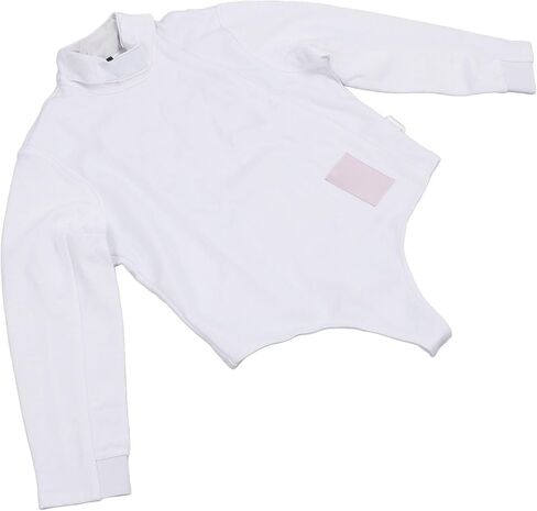 SUNGOOYUE Kids Fencing Jacket, Anti Stab Fabric Ice Silk Adjustable Training Jacket for Youth Fencers, CFA450N Protection Breathable Impact Proof Gear for Foil Epee Saber in Saudi Arabia