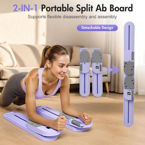 ALSO GO لوح البيلاتيس، مجموعة إصلاح البيلاتيس المحدثة، لوح محمول متعدد الوظائف للبطن للتمرين المنزلي، آلة إصلاح محمولة لتمرين الجسم بالكامل، مجموعة بيلاتيس منزلية مع أشرطة مقاومة in Kuwait