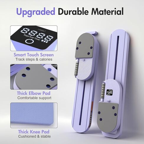 ALSO GO لوح البيلاتيس، مجموعة إصلاح البيلاتيس المحدثة، لوح محمول متعدد الوظائف للبطن للتمرين المنزلي، آلة إصلاح محمولة لتمرين الجسم بالكامل، مجموعة بيلاتيس منزلية مع أشرطة مقاومة in Kuwait