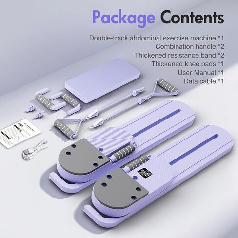 ALSO GO لوح البيلاتيس، مجموعة إصلاح البيلاتيس المحدثة، لوح محمول متعدد الوظائف للبطن للتمرين المنزلي، آلة إصلاح محمولة لتمرين الجسم بالكامل، مجموعة بيلاتيس منزلية مع أشرطة مقاومة in Kuwait