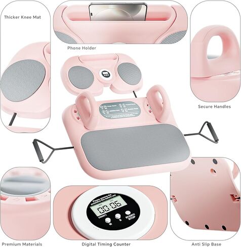 لوح إصلاح البيلاتيس من شيجينغ، معدات بيلاتيس قابلة للطي 6 في 1 للتمرين المنزلي مع الخشب، تدريب أساسي وكامل الجسم للنساء in Kuwait