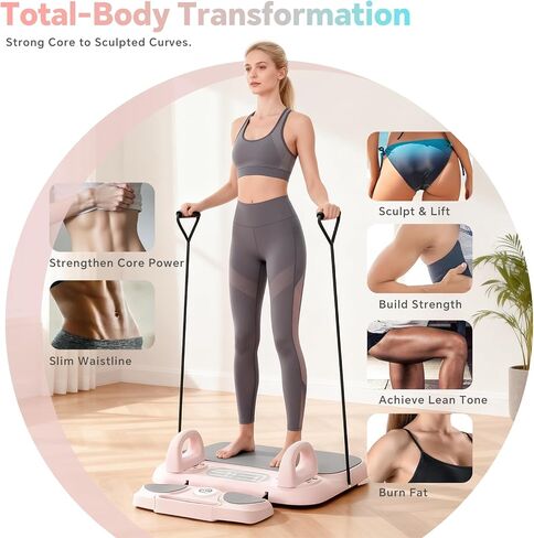 لوح إصلاح البيلاتيس من شيجينغ، معدات بيلاتيس قابلة للطي 6 في 1 للتمرين المنزلي مع الخشب، تدريب أساسي وكامل الجسم للنساء in Kuwait