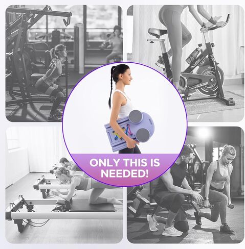 Pilates Board, Portable Pilates Reformer Equipment with Timer, 7-in-1 Foldable Pilates Machine for Home Workout, Multi-Purpose Pilates Equipment at Home, Office in Saudi Arabia