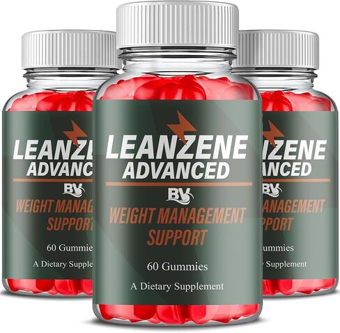 BLUE VIBE LeanZene Advanced Keto ACV Gummies, Lean Zene Advanced Natural Keto Wellness Support Formula Gummies, LeanZene Keto ACV & Overall Health Support Supplement (3 Pack - 180 Gummies) in Kuwait
