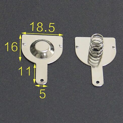 Lkq-Compression Spring 18650 Replacement Positive and Negative Single Battery Contact Spring Plate,16 * 18.5MM, 50PCS, Sturdy Multipurpose in Kuwait