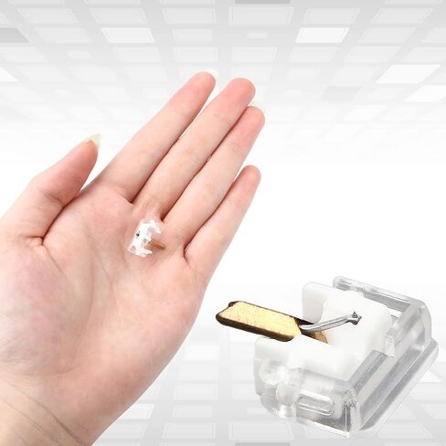 Diamond Needle Stylus Replacement for SHURE M44-7 N44-7 M44-3 M55E, DUAL DN305 DN306 M44G, GARRARD N44-7 Cartridge Turntable Phonograph Vinyl Record Player Accessories (WHITE) in Kuwait