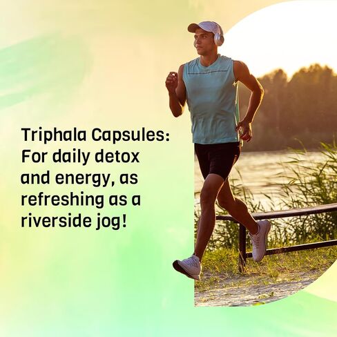 Organic Triphala Powder Capsules 1000mg | USDA Organic Certified | Non GMO | Gluten Free | Vegan - 120 Veg Capsules in Saudi Arabia