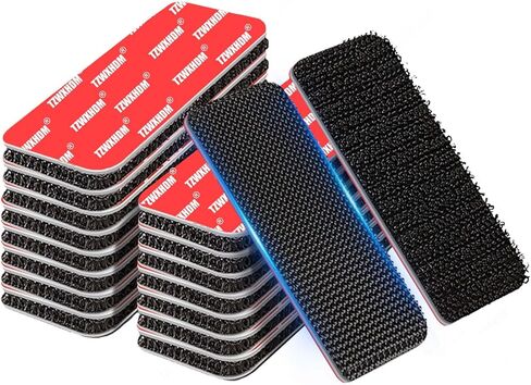 شرائط ربط وحلقة شديدة التحمل مع لاصق فائق، مقاومة للحرارة ومقاومة للماء، للاستخدام الداخلي والخارجي للسيارة (2 × 2 بوصة * 18 قطعة) in Kuwait