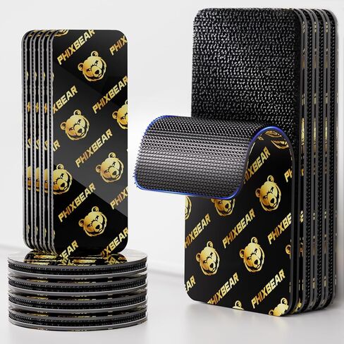 12 Sets Industrial Strength Hook and Loop Strips with Super Adhesive Heavy Duty, 3.6"x2"/3.15"x1.18"/ 2" Double-Sided Adhesive Strip, Heat Resistant Waterproof, Car Mats Outdoor or Indoor Use in Saudi Arabia
