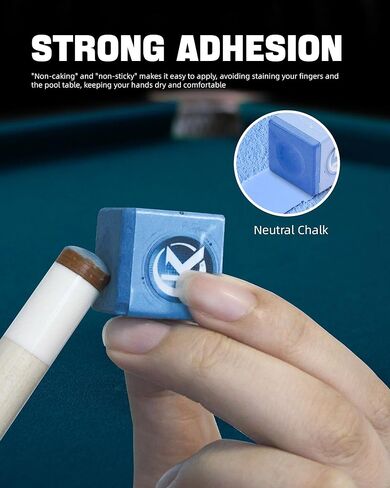 KONLLEN Pool Cue Chalk Nano Technology Billiard Chalk for Professional Tournament Dedicated Pool Chalk (Outstanding Performance, Reduce Miscue, Durable) in Saudi Arabia