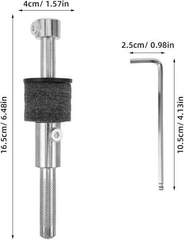 ibasenice Threaded Straight Cymbal Stacker Drum Mount with Adjustable Clamp Arm, Compact Percussion Accessory for Electronic and Acoustic Drum Sets in Saudi Arabia
