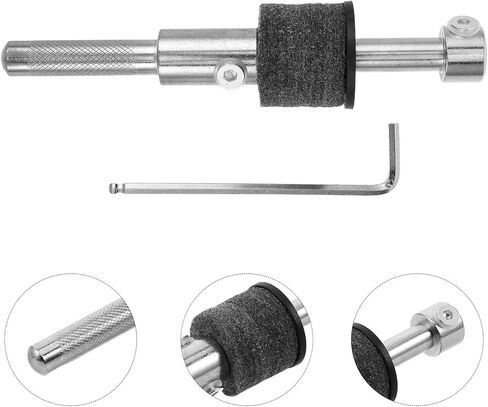 ibasenice Threaded Straight Cymbal Stacker Drum Mount with Adjustable Clamp Arm, Compact Percussion Accessory for Electronic and Acoustic Drum Sets in Saudi Arabia