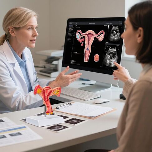 SimCoach Human Uterus and Ovary Anatomical Model, Female Reproductive Model for Medical Education, Gynecological Teaching Tool for Science Classroom & Training Demonstrations in Kuwait