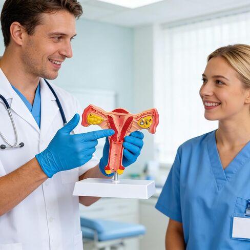 SimCoach Human Uterus and Ovary Anatomical Model, Female Reproductive Model for Medical Education, Gynecological Teaching Tool for Science Classroom & Training Demonstrations in Kuwait