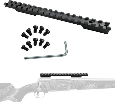 Gotical Scope Picatinny Rail Mount for Savage 110 Long Action Round Back Receiver with 0 MOA, CNC Machined, 6061 Aluminum Alloy, Matte Black in Saudi Arabia
