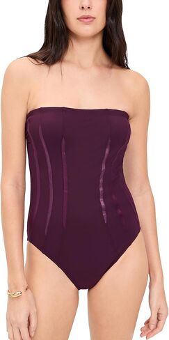 Karla Colletto Women's Andie Bandeau with Shelf Bra in Saudi Arabia