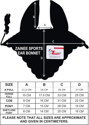 Horse Ear Bonnet for Horses – Breathable Crochet Riding Bonnet with Stretch Lycra Ears, 29 Colors to Match Your Tack, Pony Cob Full X-Full Equestrian Zainee Sports (Pink, Horse/Full) in Saudi Arabia