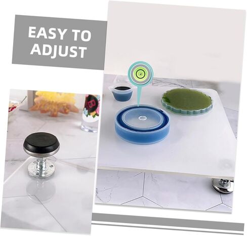 TEHAUX Adjustable Height Epoxy Resin Leveling Table Craft Leveling Platform for Jewelry Making DIY Projects in Saudi Arabia
