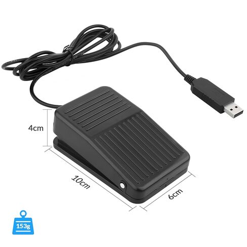 Rii USB Foot Switch Pedal Footswitch Game Control Action HID 6.2ft للوحة المفاتيح والماوس والكمبيوتر المحمول in Saudi Arabia