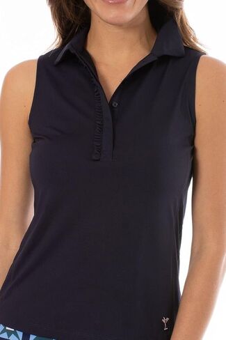 GOLFTINI Sleeveless Ruffle Polo in Saudi Arabia