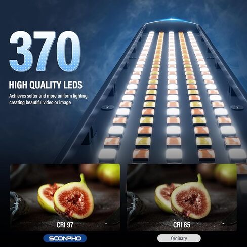 طقم عصا إضاءة فيديو LED من سونيفو P20 RGB مع عبوتين من بطارية 4400 مللي أمبير في الساعة، عصا إضاءة LED للتصوير الفوتوغرافي المحمولة - CRI≥97، 20 وات، 2500-8500 كلفن قابلة للتعتيم، 40 تأثير إضاءة مع حقيبة حمل in Kuwait