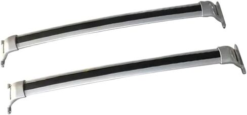 2PCS Crossbar Cross Bars Roof Rack Rail Compatible for New Trax 2024 2025，Luggage Lockable Aluminum Black Silver(Black) in Kuwait