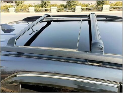 2PCS Aluminum Crossbar Cross Bars Lockable Compatible for GMC Acadia 2024 Luggage Carrier Roof Rail Rack Lockable in Kuwait