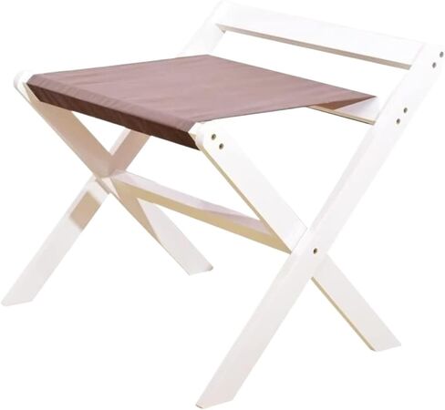 Rack,Folding Suitcase Stand Wooden Luggage Foldable Suitcase Rack for Bedroom Hotel Bedroom Hotel(White,60X50X65 CM) in Saudi Arabia