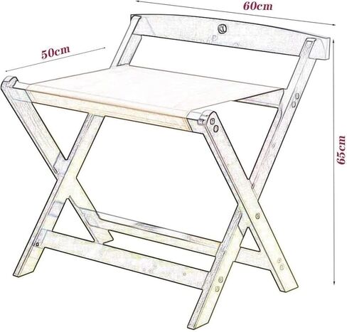 Rack,Folding Suitcase Stand Wooden Luggage Foldable Suitcase Rack for Bedroom Hotel Bedroom Hotel(White,60X50X65 CM) in Saudi Arabia