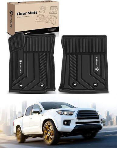 YHTAUTO Floor Mats Fit 2016-2020 Toyota Tacoma Access Cab, TPE All Weather Car Mats Waterproof Anti-Slip Odorless Floor Liner, Interior Car Accessories Front & 2nd Row Liner in Saudi Arabia