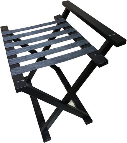 Luggage rack,Room Luggage Holder,Hotel Wooden Folding Luggage Rack With Shelf,Suitcase Stand for Guest Room,Bedroom,Hotel Leisure Organization Storage Cabinet in Kuwait